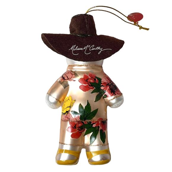 NEW Melissa McCarthy COWBOY BEAR GLASS ORNAMENT 2016 St Jude Limited Ed 154/410 - Picture 4 of 6
